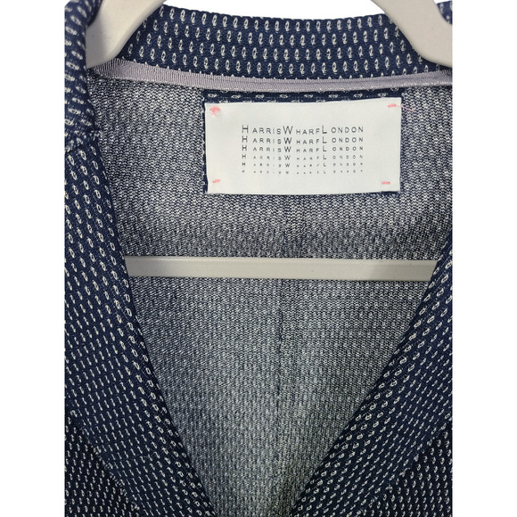 Harris Wharf London Women's Lightweight Cotton Raw Edge Blazer Size IT 46/ US 10 - Picture 2 of 6